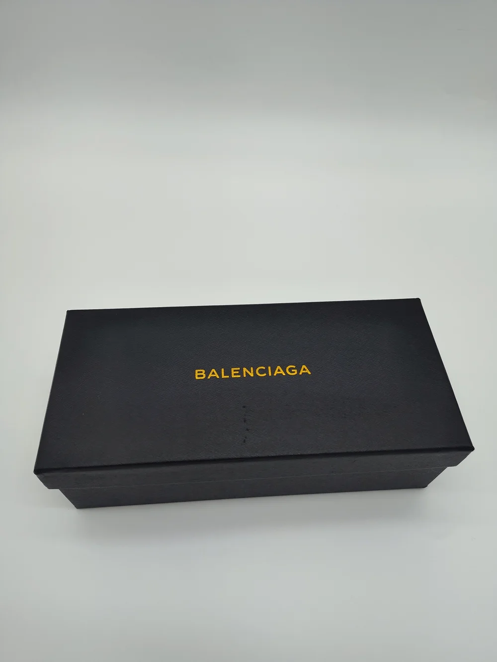 BALENCIAGA Black Gold Logo Presentation Gift Box Designer Packaging